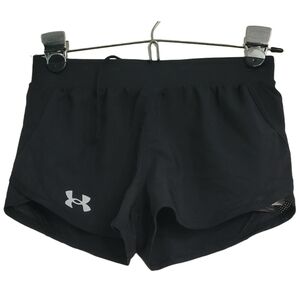 Under Armour Girls Fly By Shorts YSM Black Loose Athletic